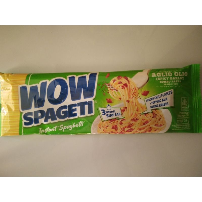 

Wow Spageti Aglio Olio Kemasan 75 Gram