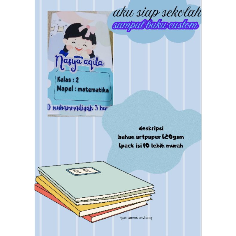 

Sampul Buku tulis Custom A5 – Bisa custom sesuai request | Artpaper 120gsm Full Colour A3