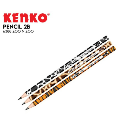 

PENCIL 2B-6388 Zoo N Zoo Mix Color 3 1 box 12 pcs
