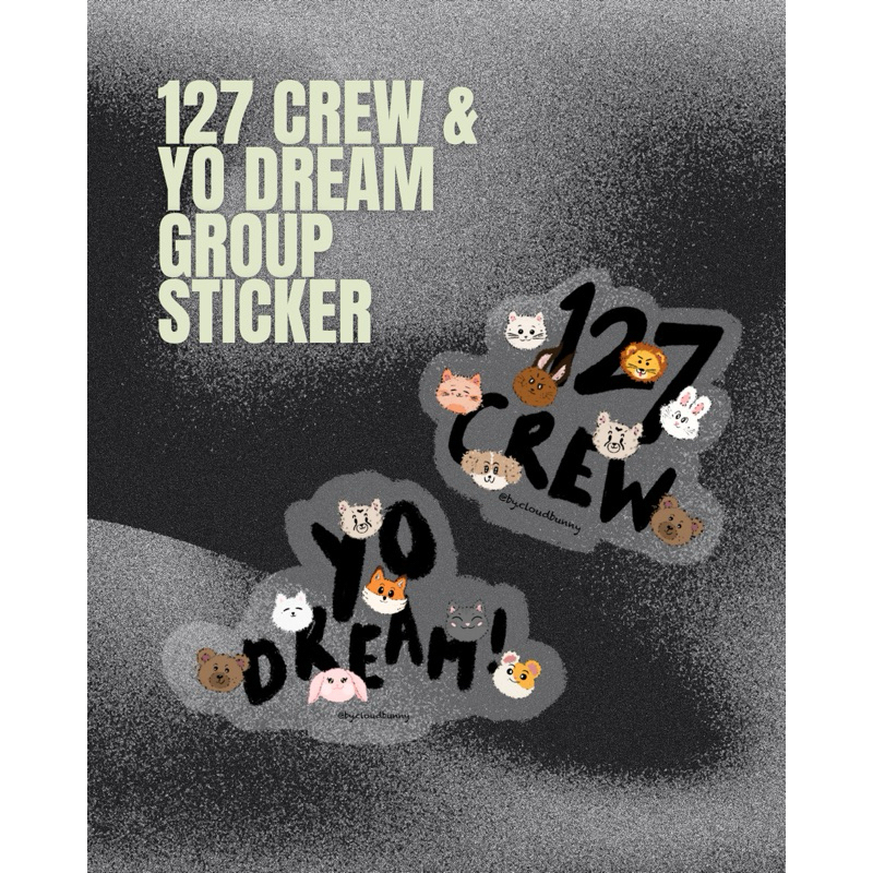 

127 Crew & Yo Dream Group Glitter Sticker