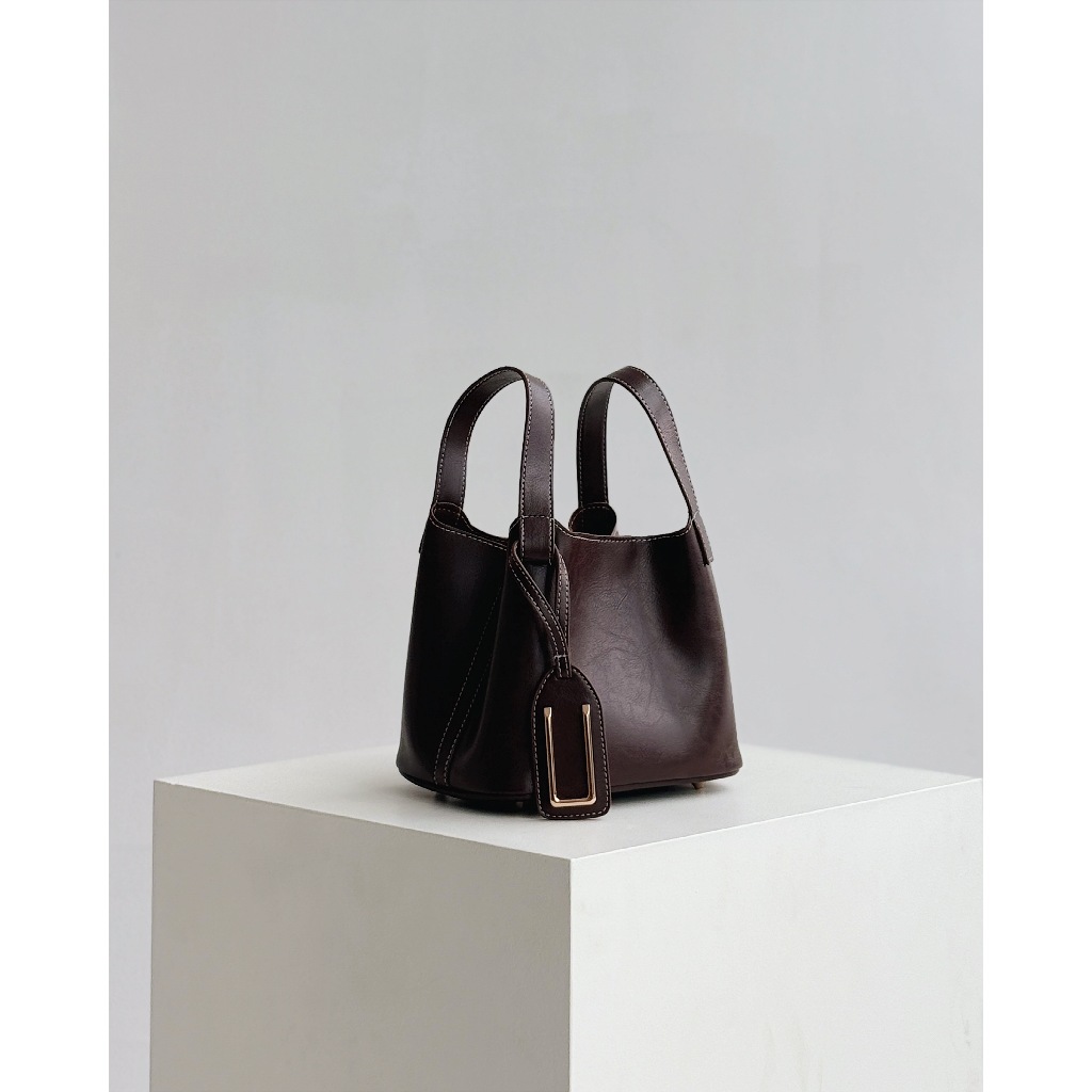 JOSVLI - Daze 18 Espresso (with Leather Organizer & Long Strap)