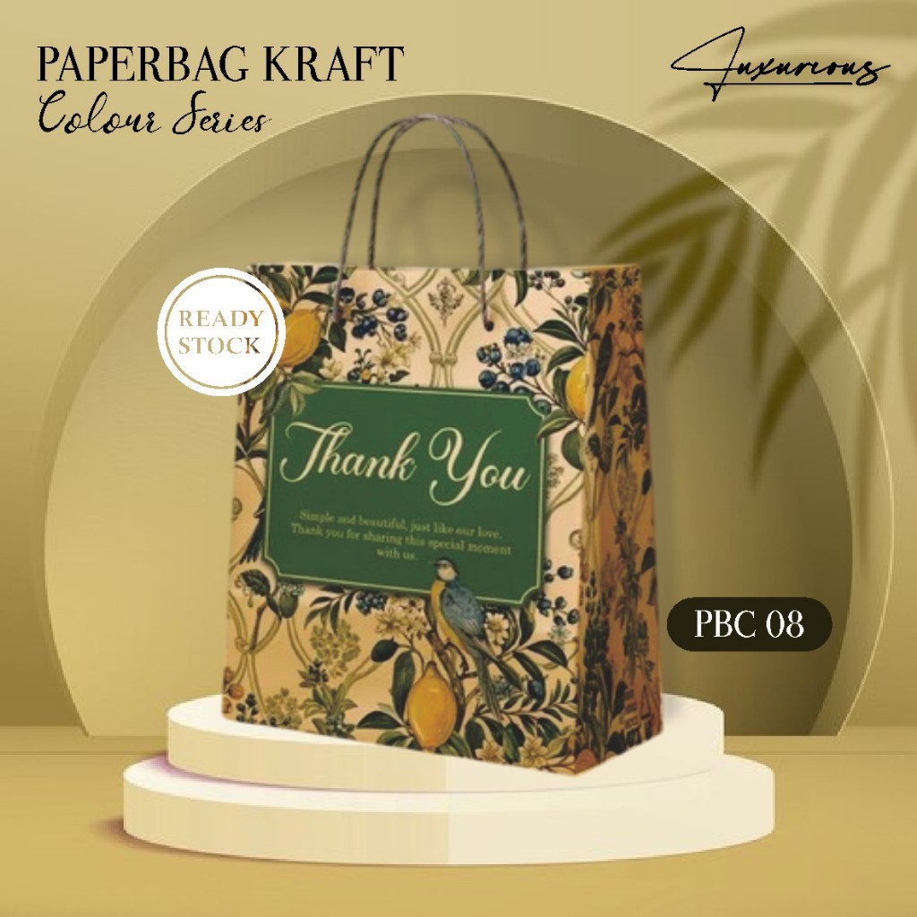 

PAPERBAG COLOUR MOTIF PBC 08 - PAPER BAG SOUVENIR PERNIKAHAN READY STOCK