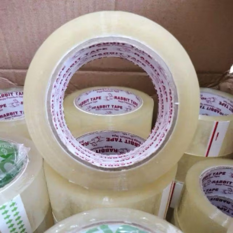 

lakban bening dan coklat rabbit tape 45mm x 100yard