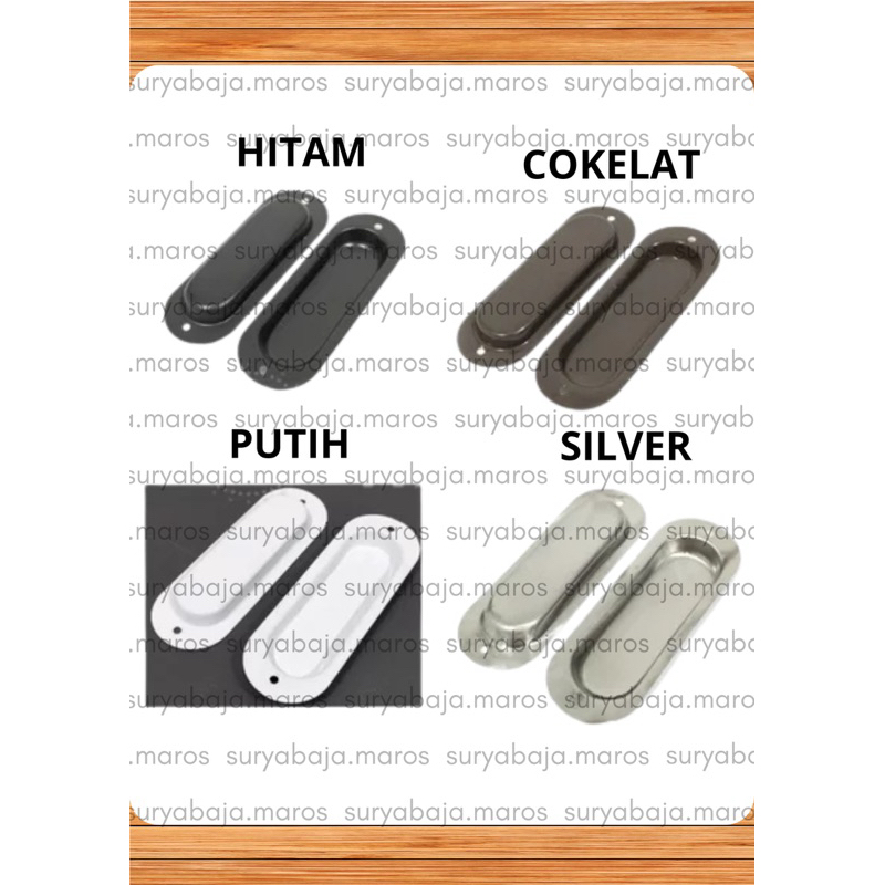 (READY STOCK MAROS) HANDLE TANAM OVAL TARIKAN PINTU SLIDING TARIKAN PINTU GESER TARIKAN PINTU ALUMIN