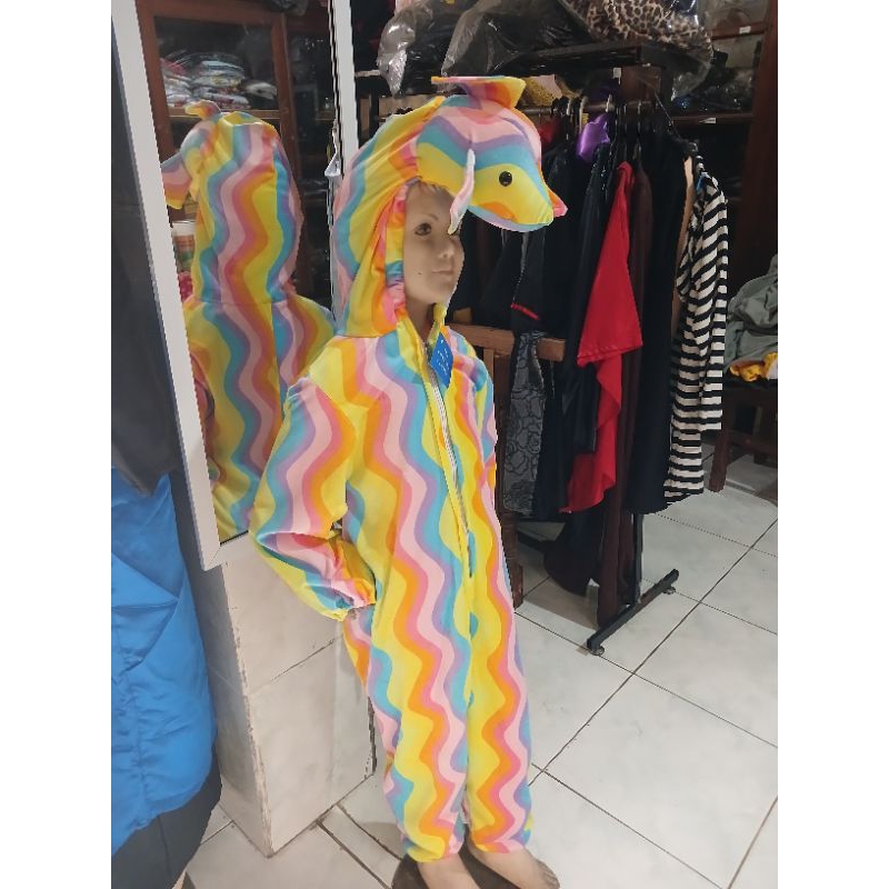 rainbow fish costume (kostum ikan rainbow)