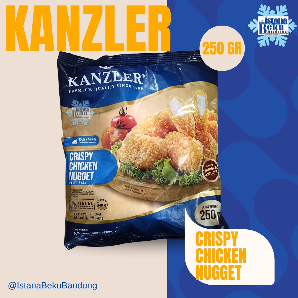 

Kanzler crispy chicken Nugget / naget ayam 250gr