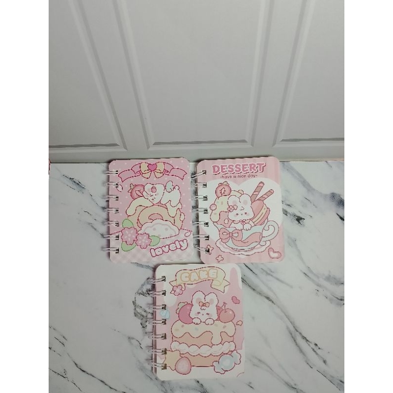 

Notebook Ring Motof Bunny Food/ Buku catatan A7