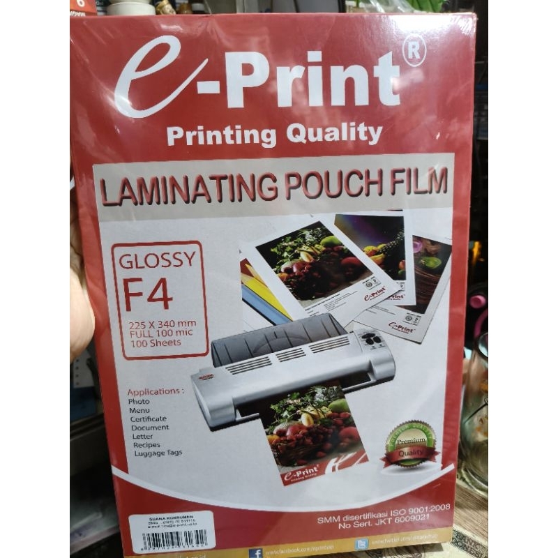 

laminating pouch film f4