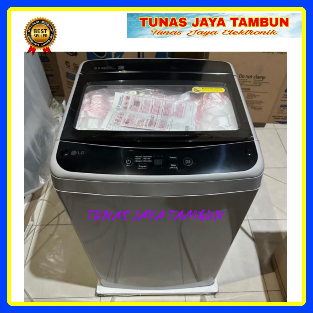 MESIN CUCI LG 2185 NBTS / MESIN CUCI LG 1 TABUNG 8.5 KG / LG TOP LOADING 2185 NBTS