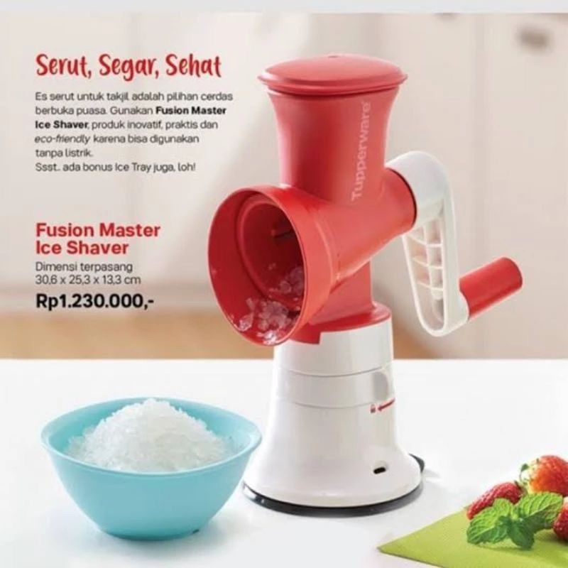 Fusion Master Ice Shaver Tupperware Ori