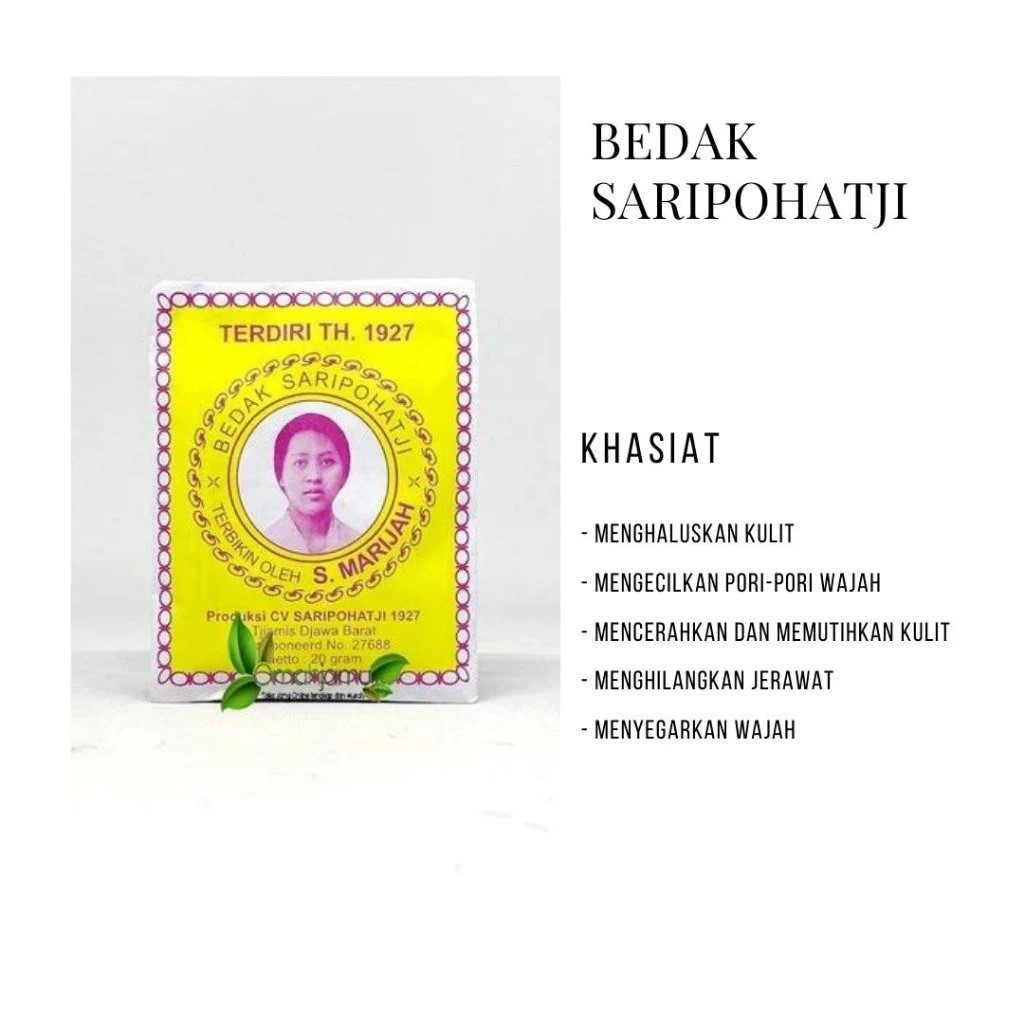 3pcs Bedak Saripohatji Bedak Dingin Anti Jerawat Sachet (COD) / BEDAK SARIPOHATJI ORIGINAL BERAS