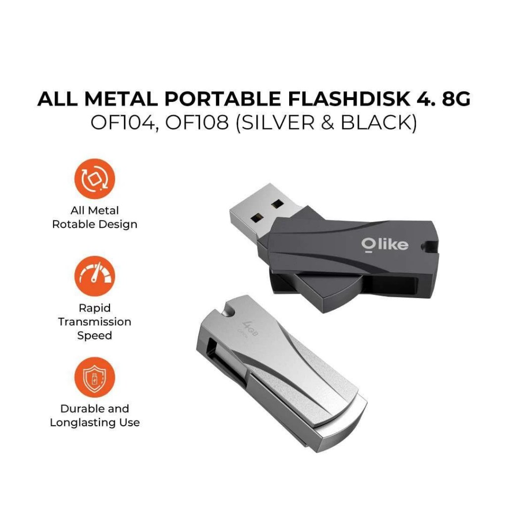 FLASHDISK OLIKE METAL OF1 | 4GB | 8GB | FLASHDISK MURAH | FLASHDISK ORIGINAL