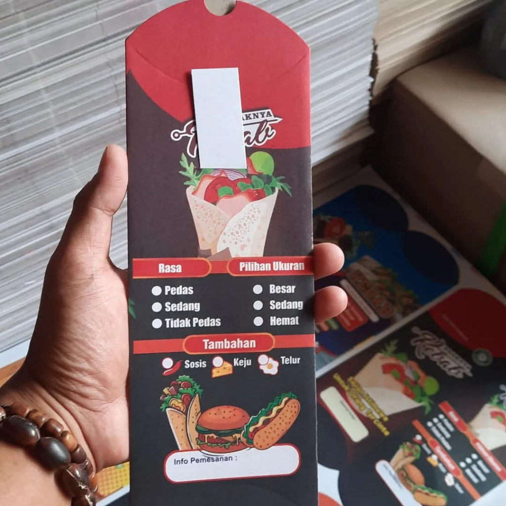 

Kertas bungkus kebab jumbo 1 pack isi 50 lembar Knyabil Rasa Pedas kebab turki