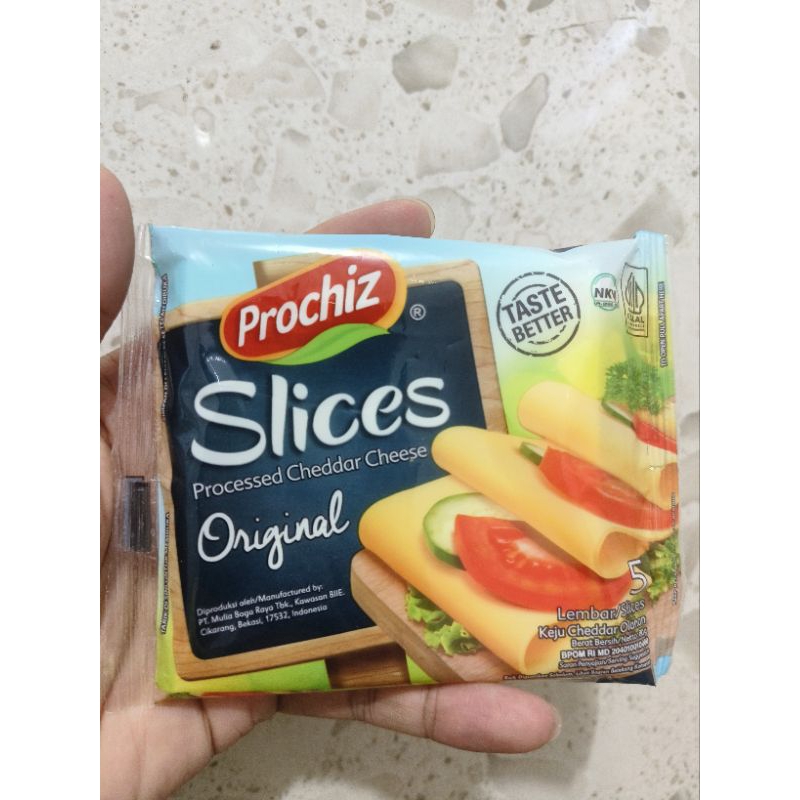 

Keju Prochiz Slices Cheddar isi 5 Lembar