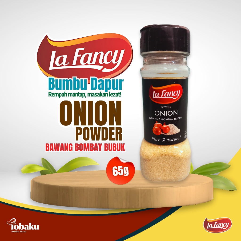 

LA FANCY Bawang Bombay Bubuk - Onion Powder - Bumbu Rempah Dapur 65g