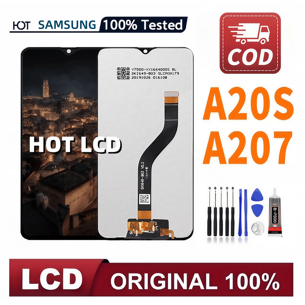 【ORIGINAL】LCD Samsung A20S A207 ORIGINAL 100% FULLSET TOUCHSCREEN / ORIGINAL FULL SET