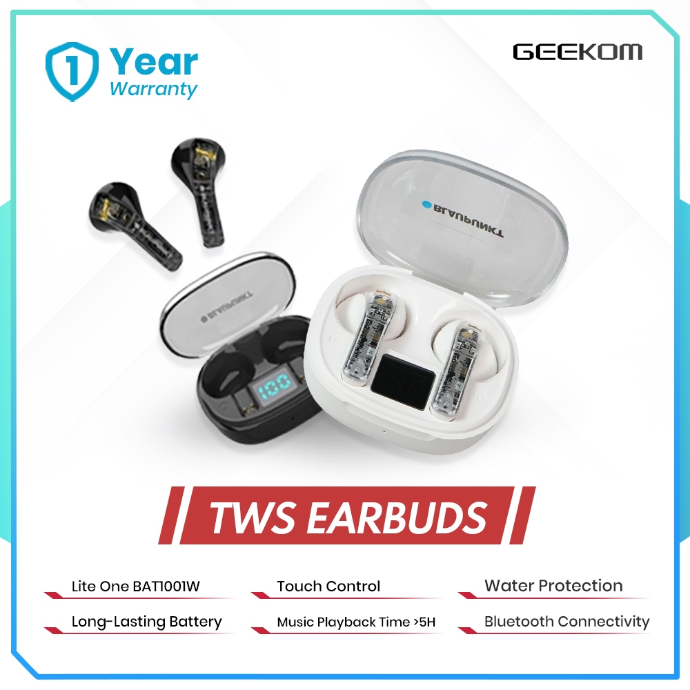 TWS Blaupunkt True Wireless Earbuds Headset Earphone Lite One BAT1001W Bluetooth 5.0 IPX4 Waterproof