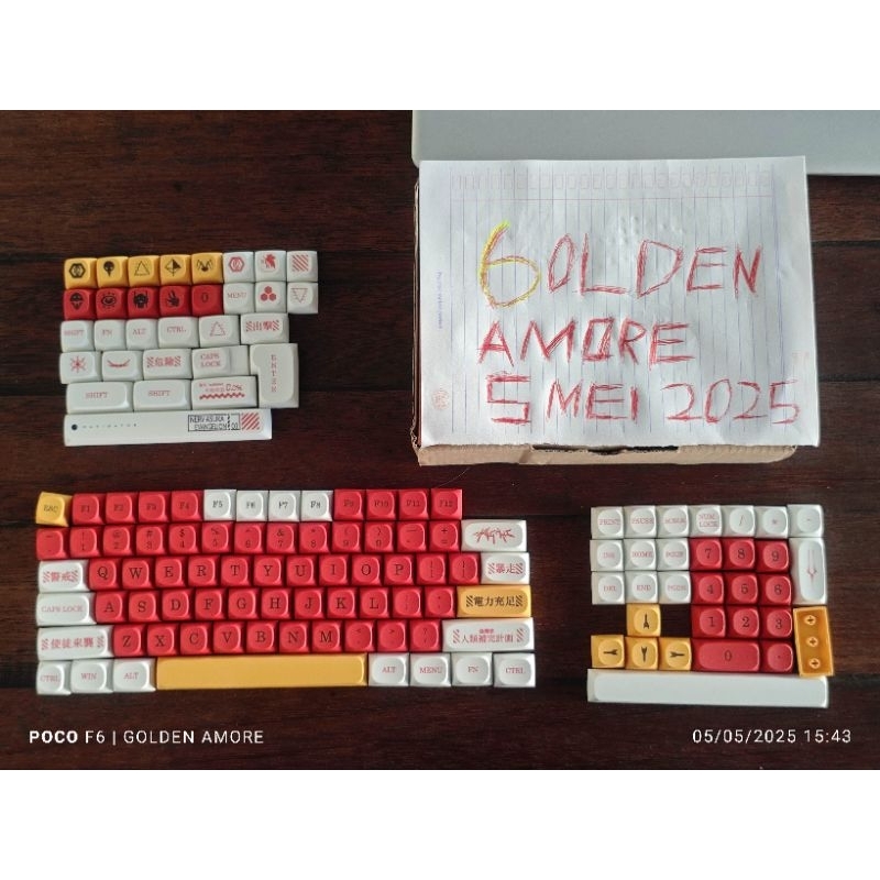 Keycaps keycap XDA Profile EVA 002 Neon Genesis Evangelion