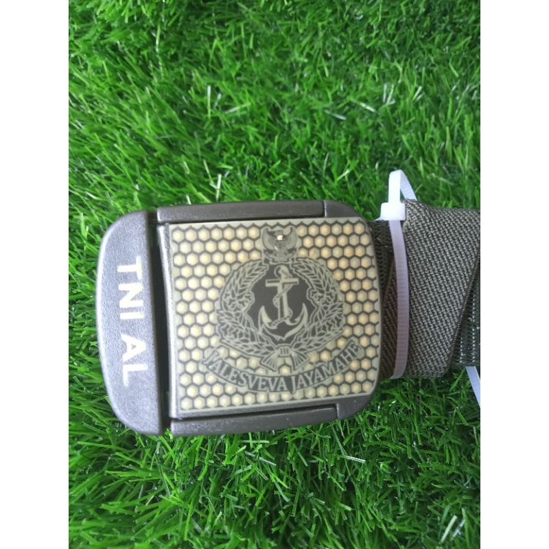 ikat pinggang lazer logo castum TNI AL gesper tactical