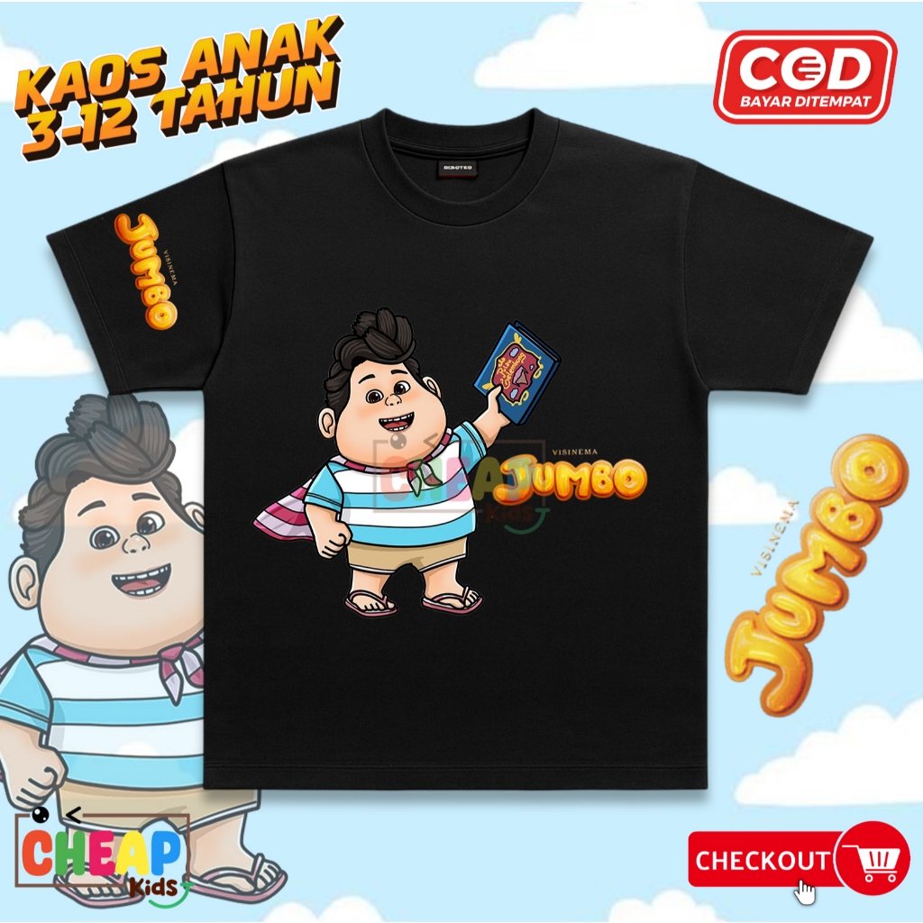 Kaos Baju Anak DON FILM JUMBO / Kaos Anak Film Jumbo Don