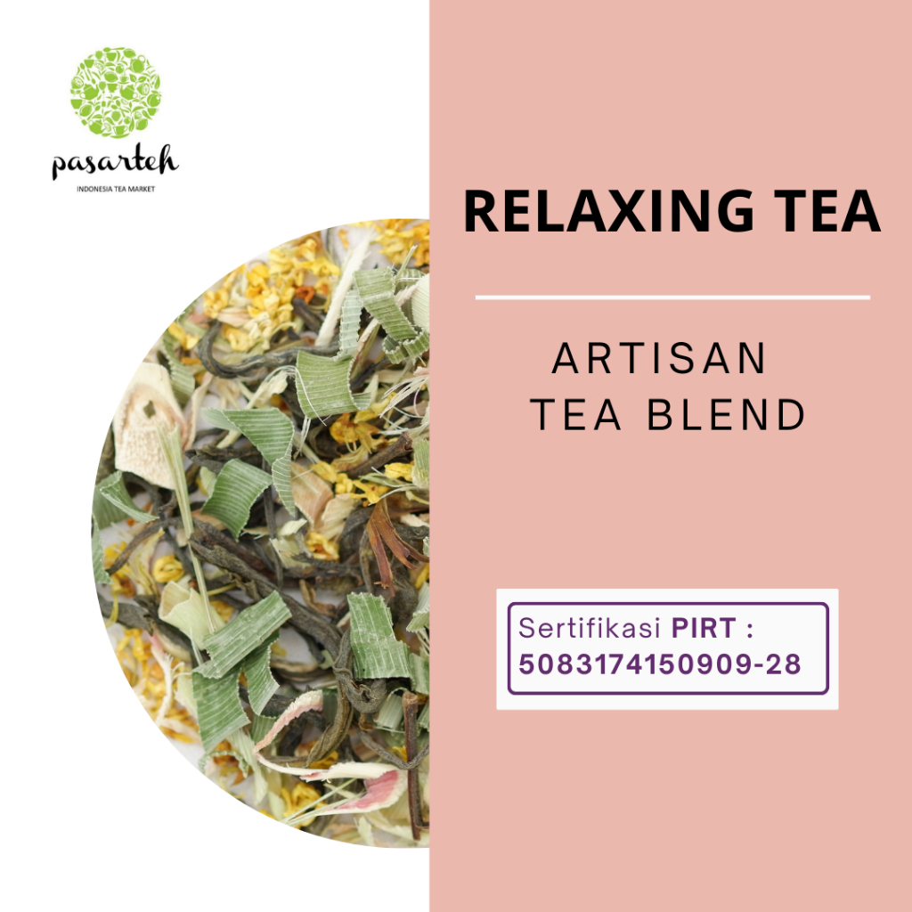 

[ pasarteh Sample Pack ] Relaxing Tea - 5 gram | Herbal Tea | Teh Relax | Indonesian Tea