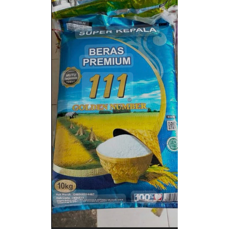 

Beras 111 Premium Golden Number Biru