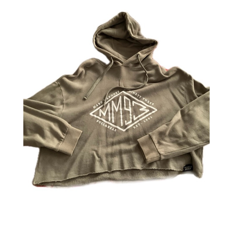 (PRELOVED) Crop Hoodie Pull&Bear