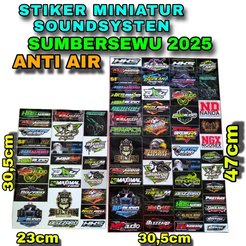 

STIKER MINIATUR SOUNDSYSTEM KARNAVAL SUMBERSEWU 2025 BAHAN ANTI AIR