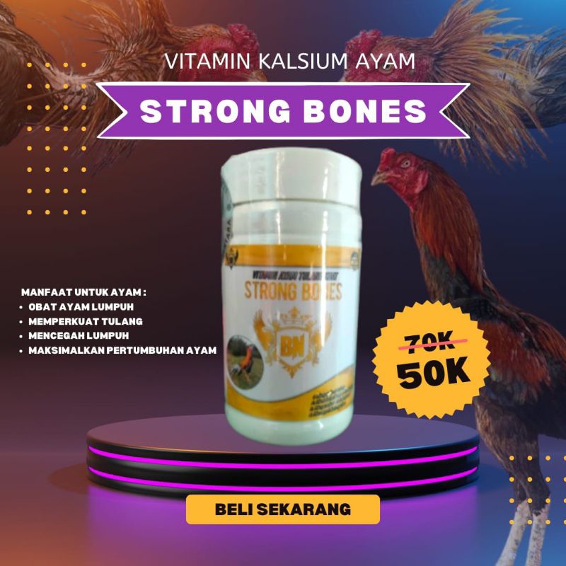 Jamu Ayam Strong Bones Vitamin  Calsium untuk Kekuatan dan Pertumbuhan Tulang Bangkok agar Struktur 