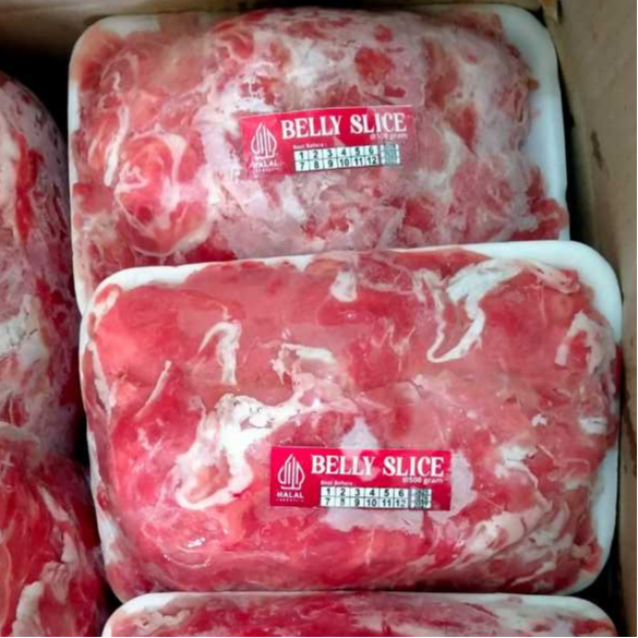 

Beef Belly Slice Reguler 500 gram