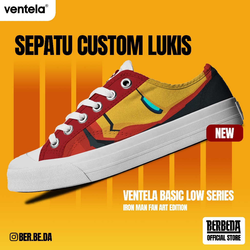 Sepatu Custom Ventela Marvel Lukis
