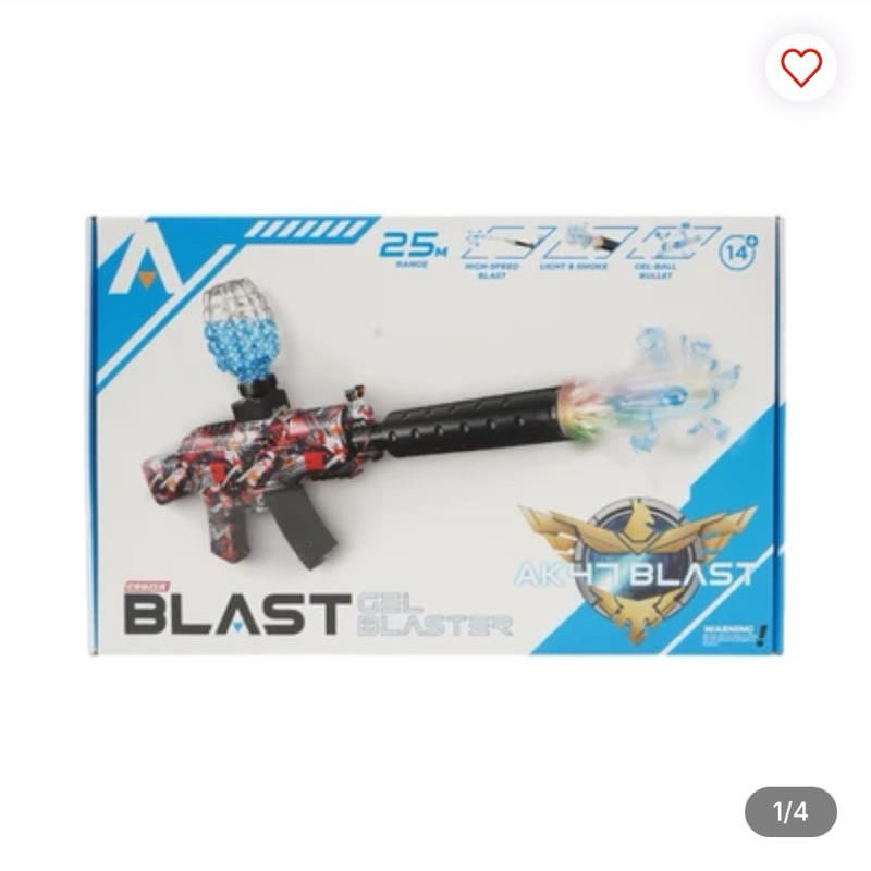 Cruzer Blast Gel Blaster Ak47 Sound & Light - Mix