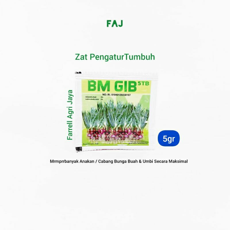 ZPT BM GIB 5GR BOOSTER TANAMAN GIBERELLIC ACID AUXSIN