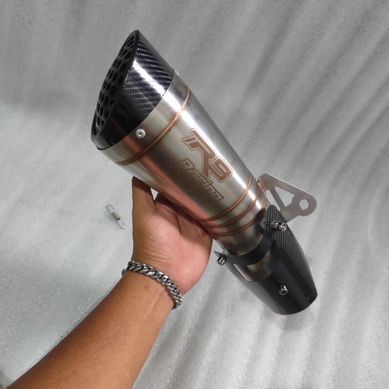 Slincer silincer knalpot R9 h2 ss tameng inlet 50mm