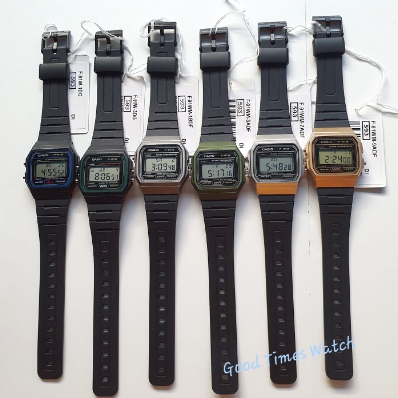 JAM TANGAN CASIO F-91W F-91WM F 91W F 91WM F 91 SERIES CASIO ORIGINAL