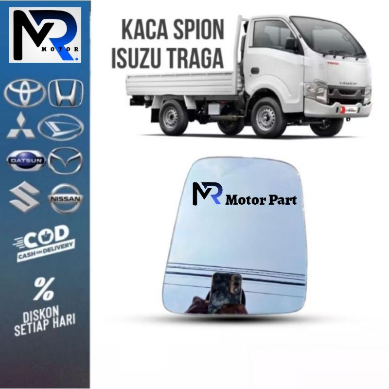 Kaca spion isuzu traga reafil mirror isuzu traga (kaca saja) hasil cutting manual