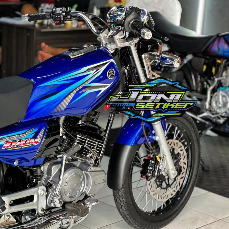 STIKER STRIPING RX KING BIRU 2005 STRIPING RX KING BOK AKI RX KING BIRU TEPONG AKI COVER AKI RX KING