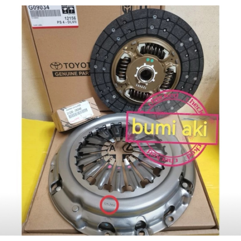 KOPLING SET MATAHARI KAMPAS DEKLAHAR ORI TOYOTA HILUX FORTUNER 2KD 2.5cc 2500CC