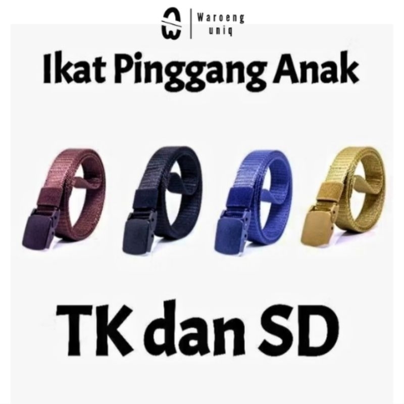 Ikat Pinggang Anak Laki laki Perempuan TK dan SD Ikat Pinggang Formal Anak