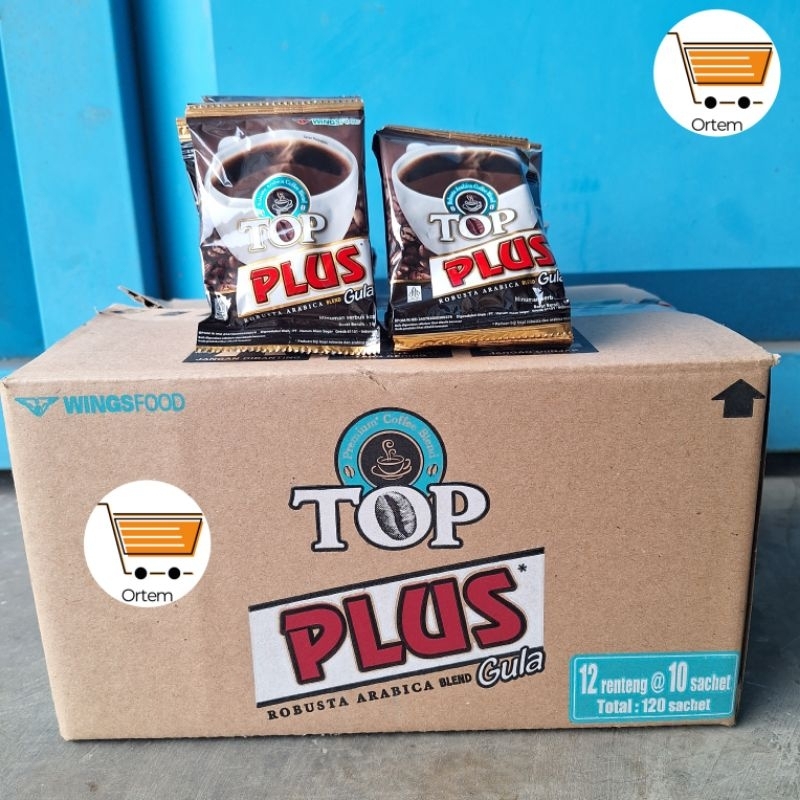 

TOP PLUS KOPI GULA 1 DUS | 12 RENTENG | 1/2 DUS | 6 RENTENG | COFFEE BY WINGS