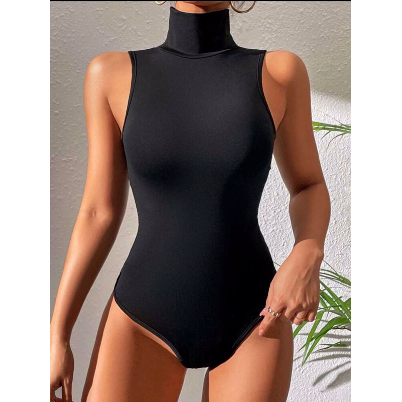 SHEIN Tall High Neck Tank Bodysuit