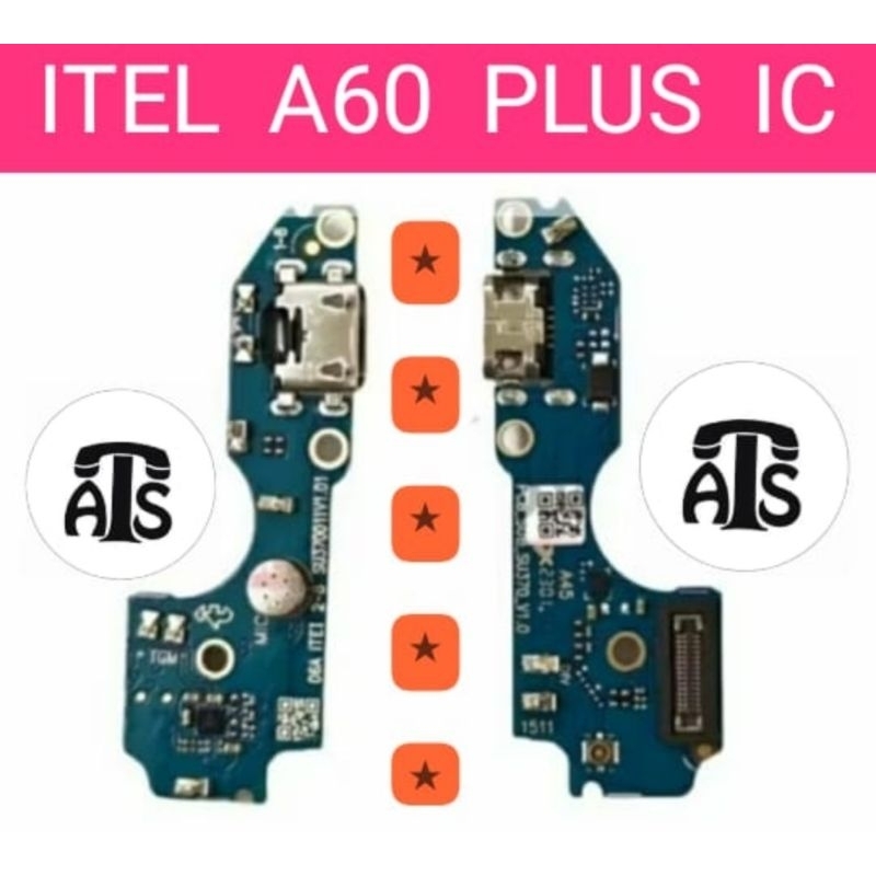 PAPAN CAS TC PLUS IC CHARGER TIPE HANDPHONE ITEL A60 ITEL A60S PAPAN CAS TC PLUS IC CHARGER TIPE HP 