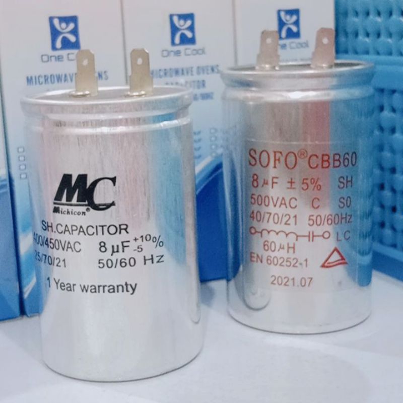 LG capasitor 8uf mesin cuci bukaan atas