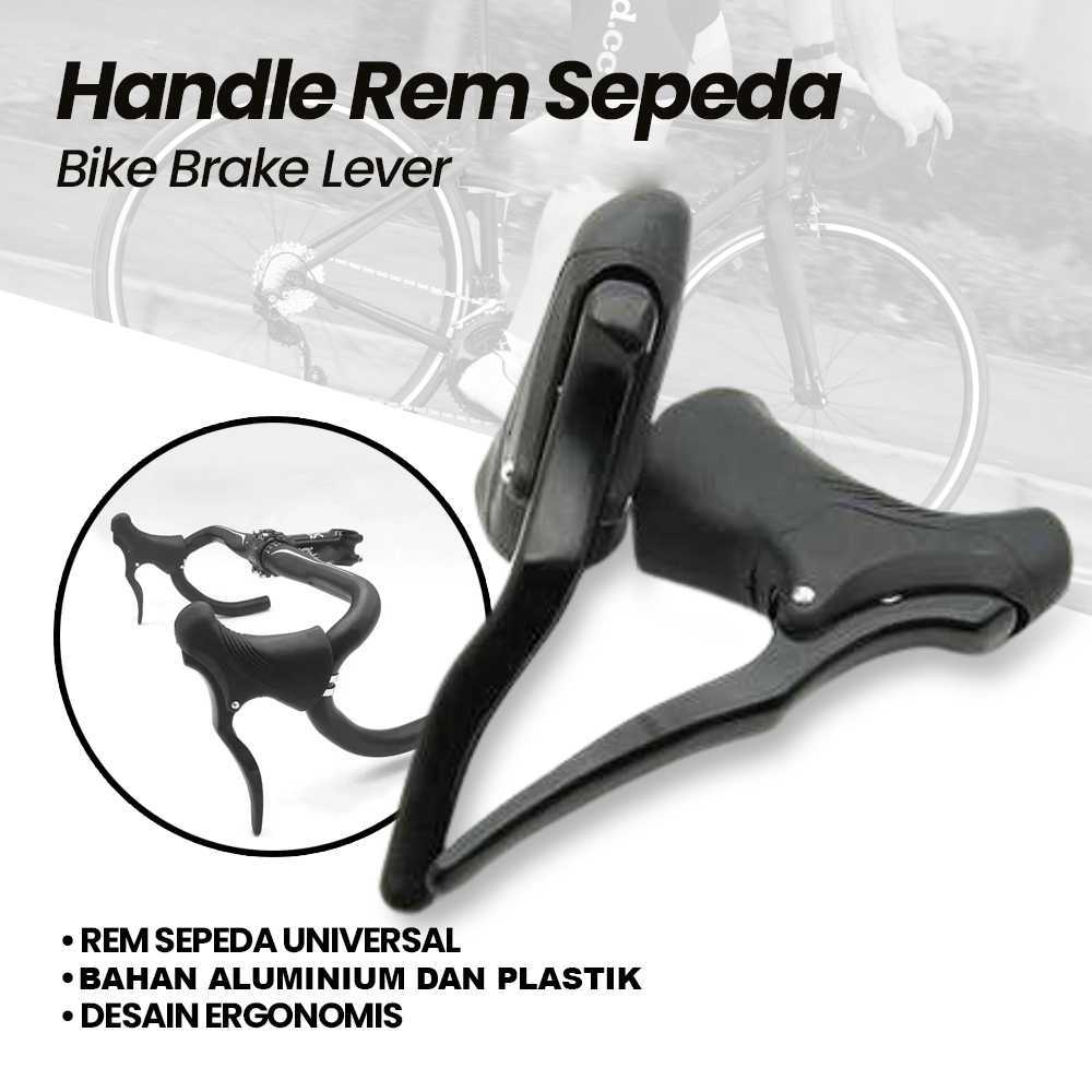 Handle Hendel Rem Sepeda Roardbike Balap Stang Lengkung Hand Rem Bike Brake Lever Aluminium 1 Pair