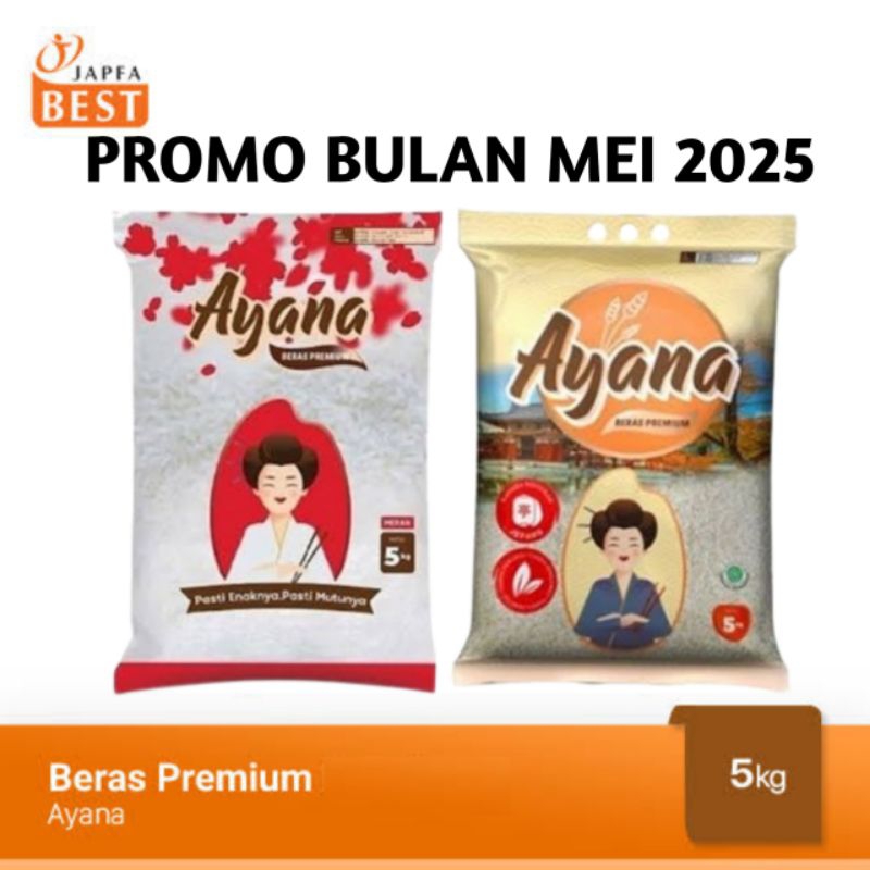 

BERAS AYANA MERAH GOLD BERAS JEPANG NASI HOKBEN PULEN ENAK MURAH JAPFA 5KG