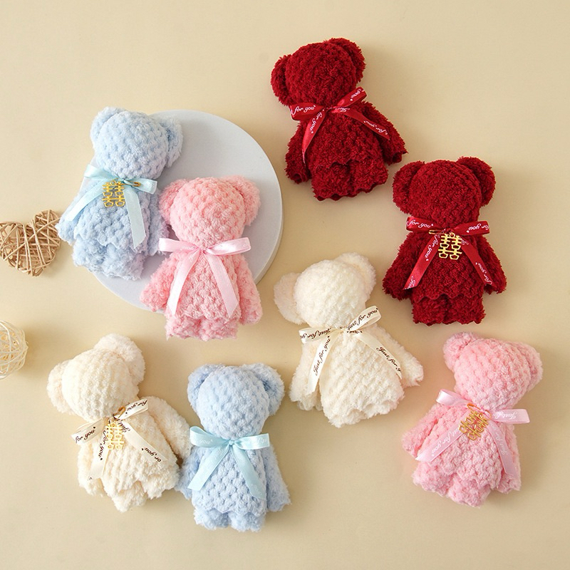 Joyful Boneka Kain Teddy Bear / Boneka Handuk Souvenir / Teddy Bear Towel / Boneka Beruang Handuk / 