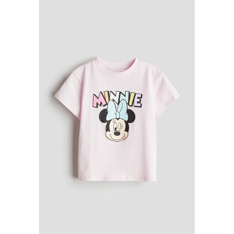 H&M SALE, Minnie Mouse Light Pink Tshirt