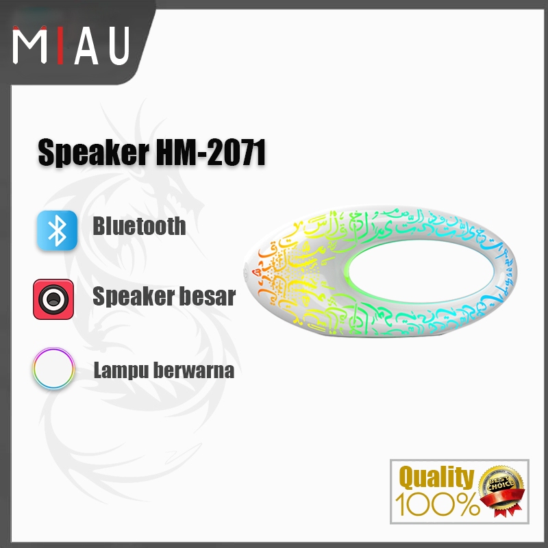 Speaker Bluetooth Nirkabel Speaker HM-2071 Strip Lampu LED Kualitas Suara Terbaik Speaker Bluetooth 