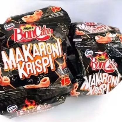 

Snack makaroni bon cabe level15 kemasan 27gr renceng isi 10