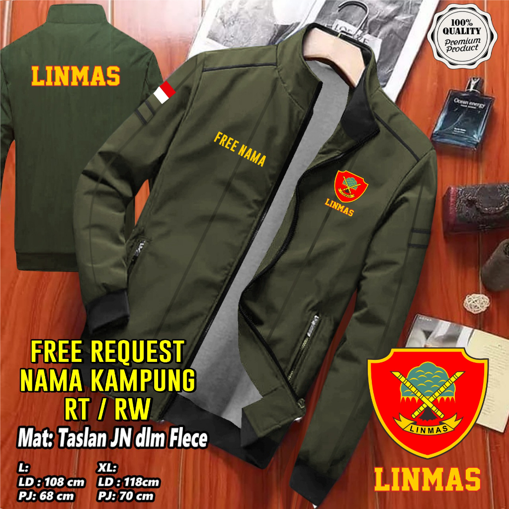 Jaket LINMAS Keamanan / Jaket pria wanita / Jaket Tebal